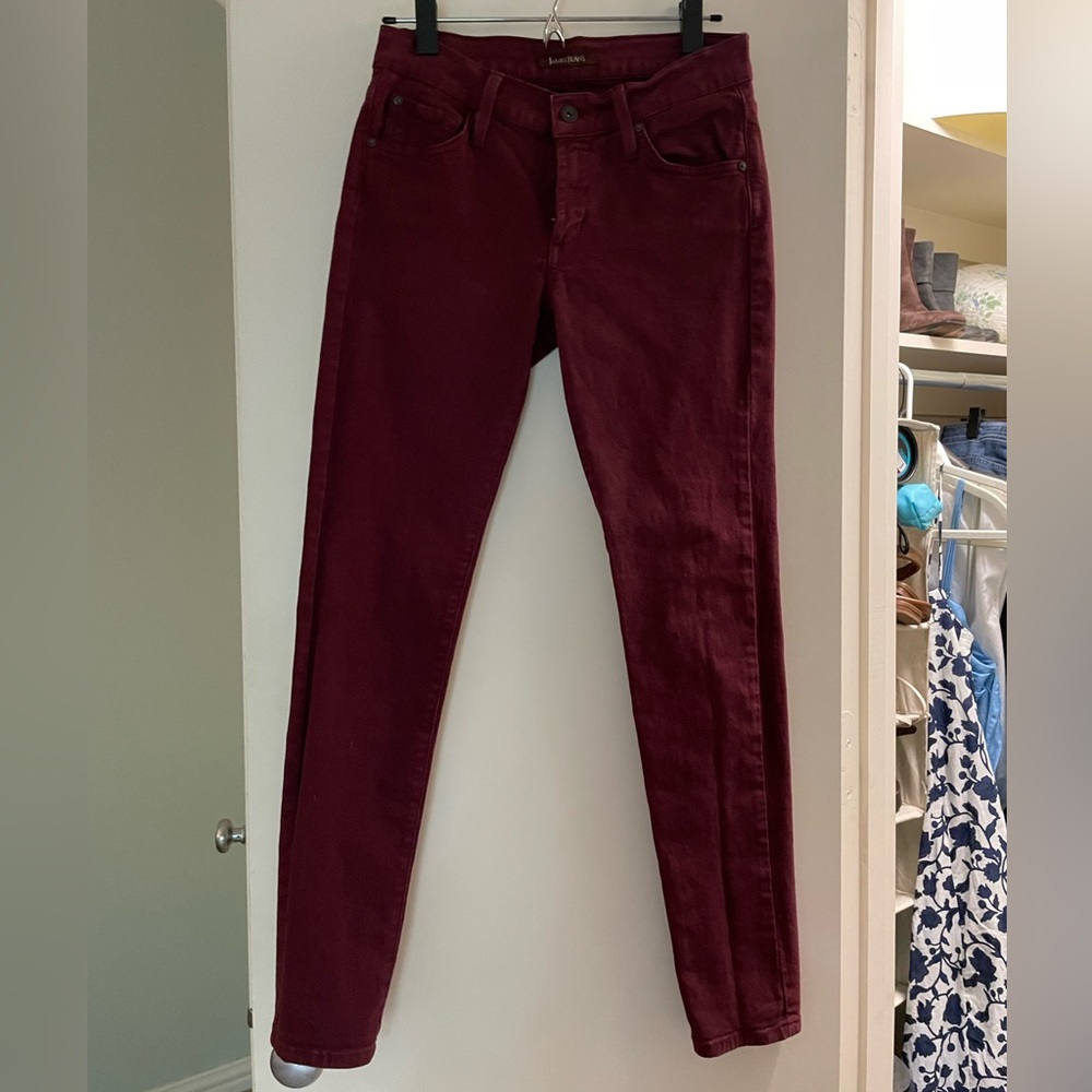 Maroon James “Twiggy” Jeans